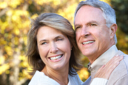 My Dentist at Morgan Creek - Mature Couple Smiling with their new dentures