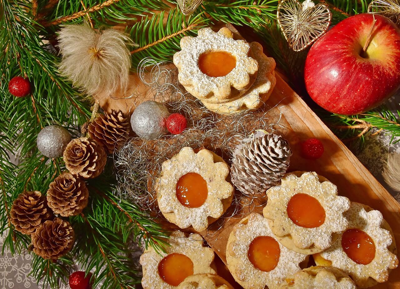 Christmas cookies and holiday foods