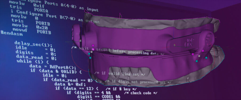 sleep apnea oral device customized computer image